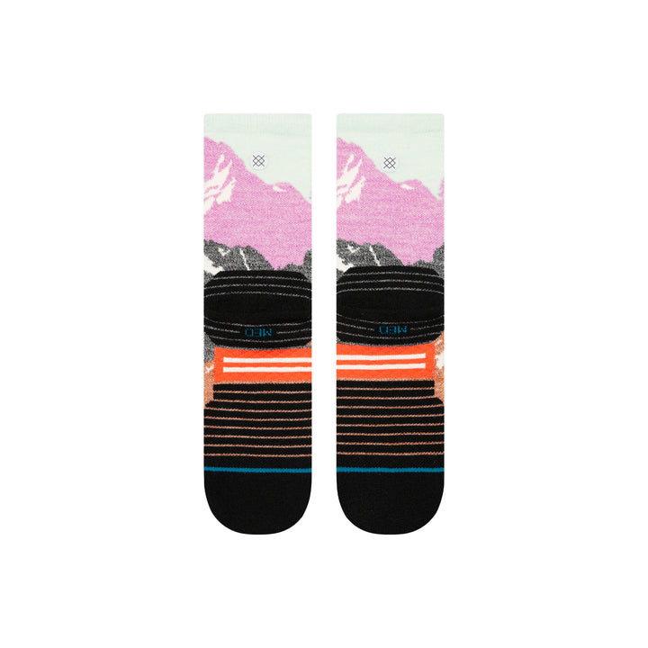 Out of range Berry Mid Performance Wool Crew Socks | Women&