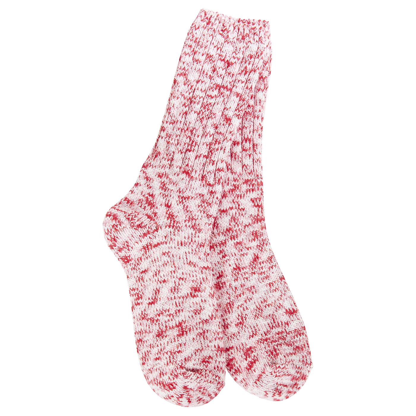 Peppermint Holiday Ragg Crew Socks