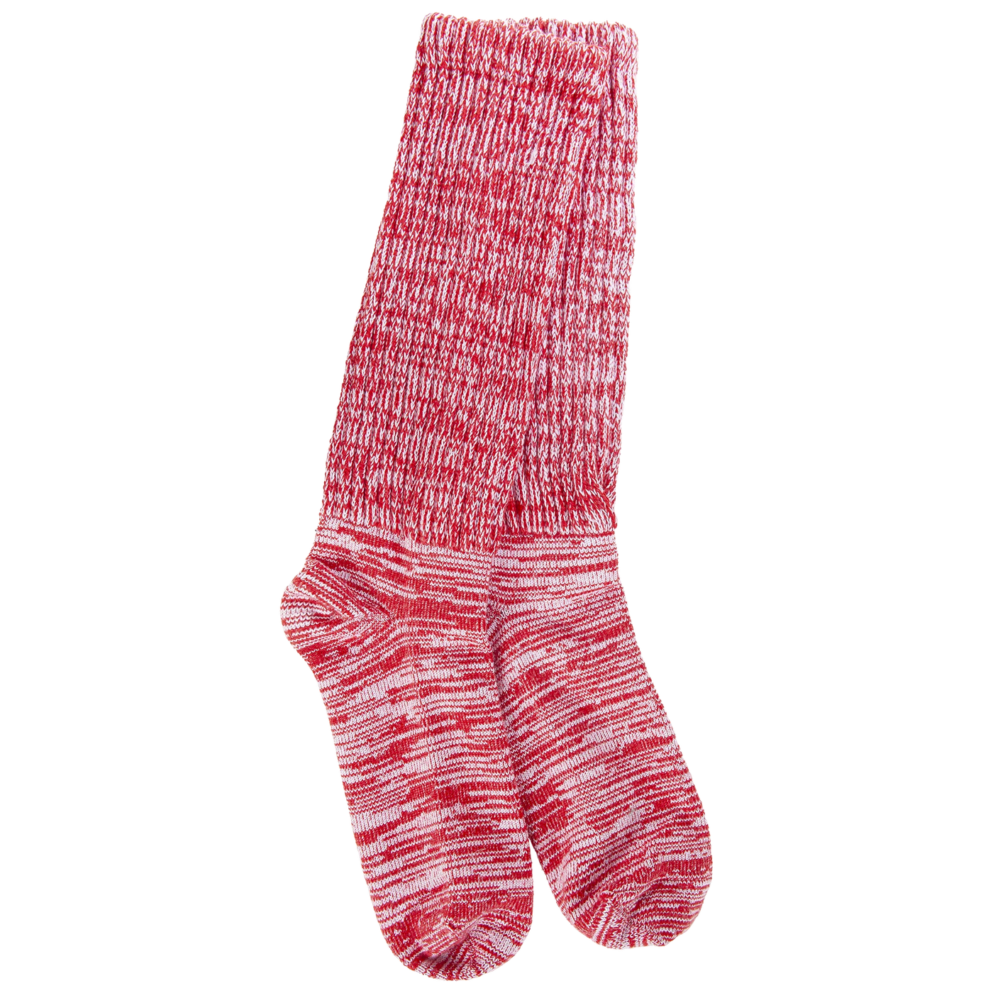 Peppermint Slub Slouch Crew Socks