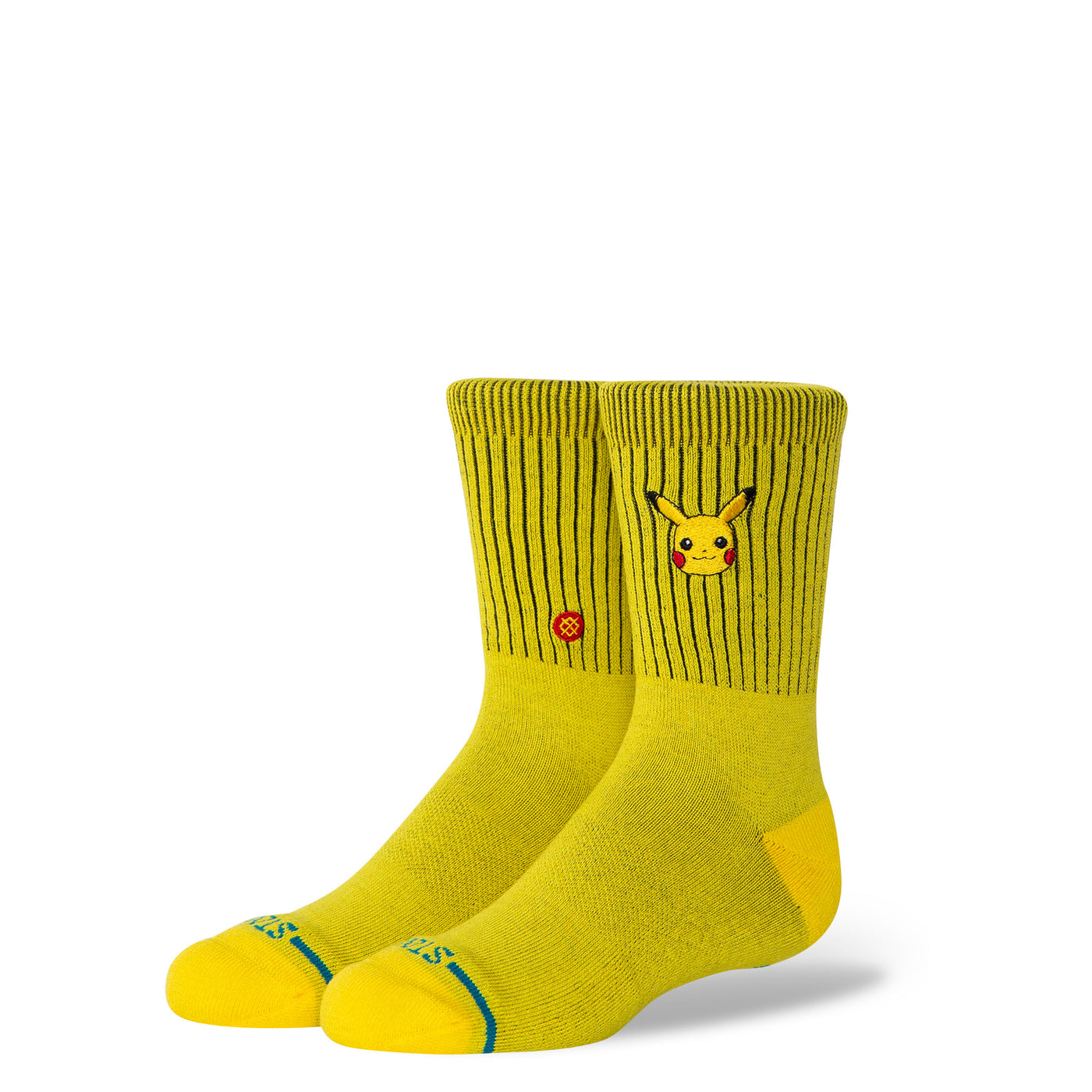 Pikachu Yellow Kids Crew Socks