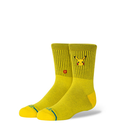 Pikachu Yellow Kids Crew Socks