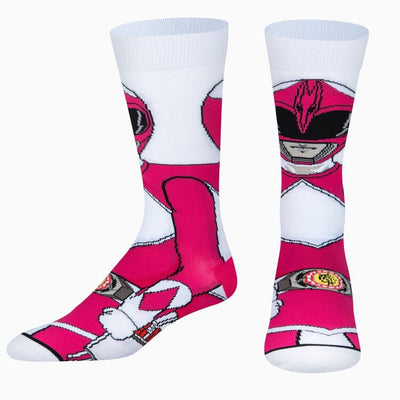 Pink Ranger 360 Crew Socks | Men's - Knock Your Socks Off