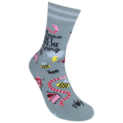Please Don't Take Me Camping Crew Socks 