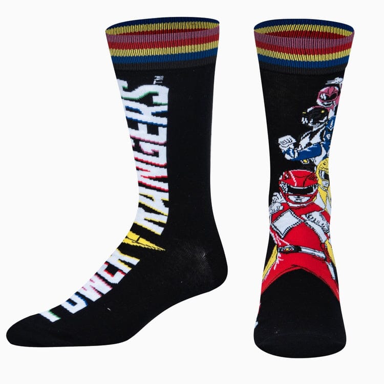 Power Rangers Split Crew Socks | Men's - Knock Your Socks Off