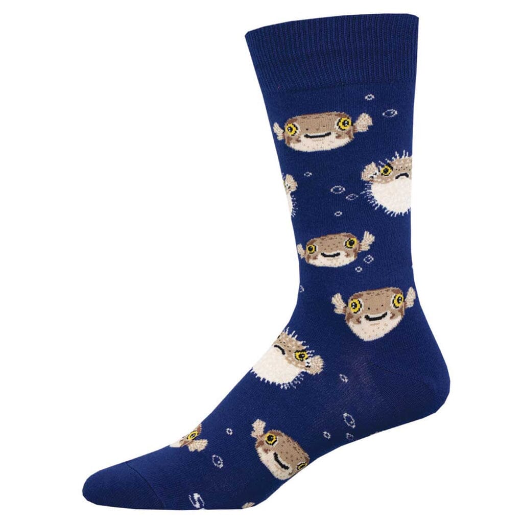 Pufferfish Crew Socks | Men's - Knock Your Socks Off