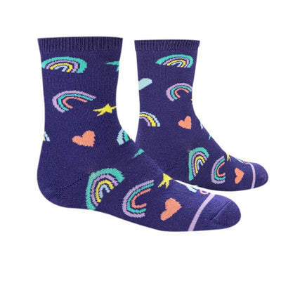 Rainbow Crew Socks | Kids' - Knock Your Socks Off