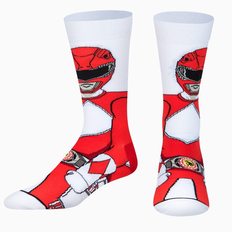 Red Ranger 360 Crew Socks | Men's - Knock Your Socks Off