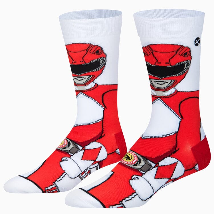Red Ranger 360 Crew Socks | Men's - Knock Your Socks Off