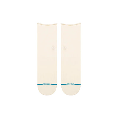 Rolled Cuff Ivory Quarter Ankle Socks