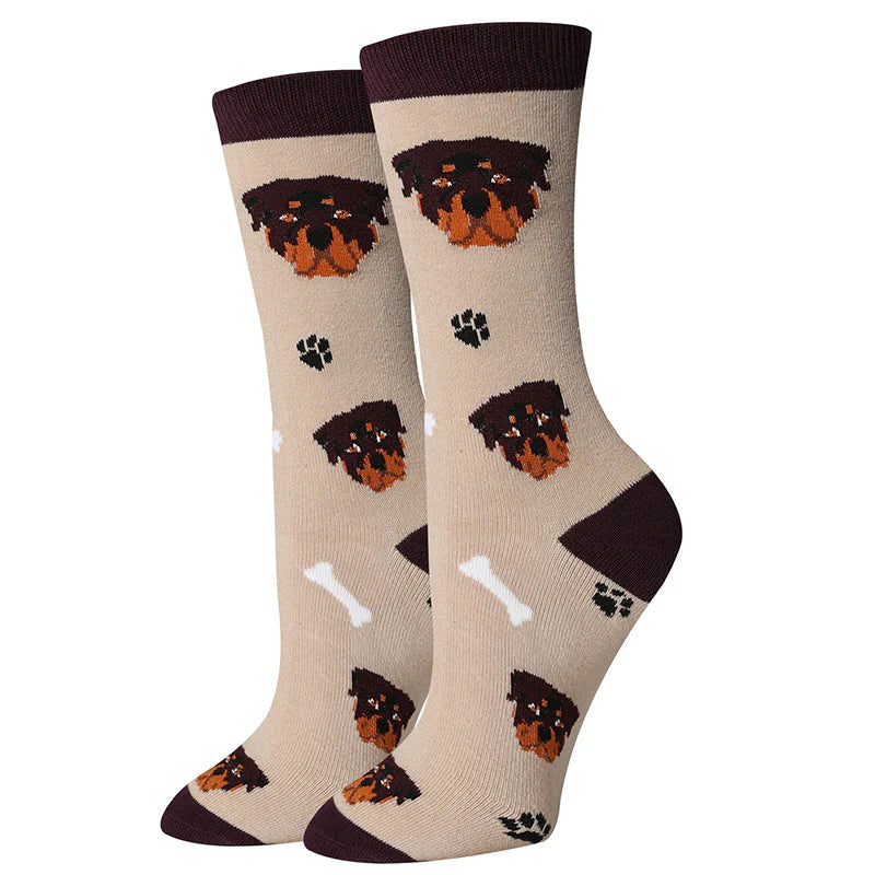 Rottweiler Crew Socks | Women's - Knock Your Socks Off