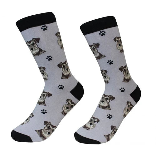 Schnauzer Crew Socks | Unisex - Knock Your Socks Off