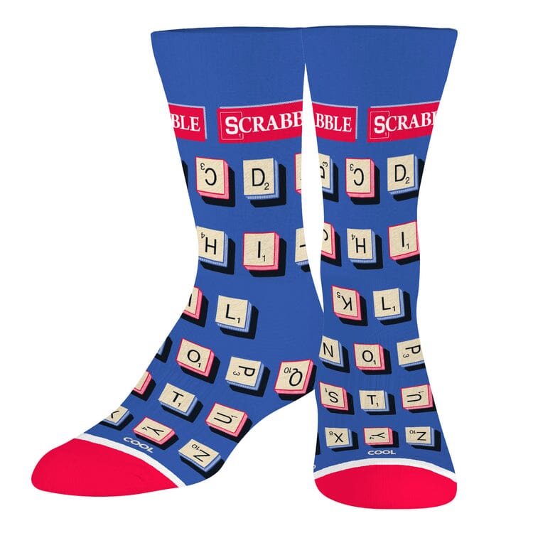 Scrabble Letters Crew Socks | Men's - Knock Your Socks Off