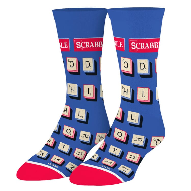 Scrabble Letters Crew Socks | Men's - Knock Your Socks Off