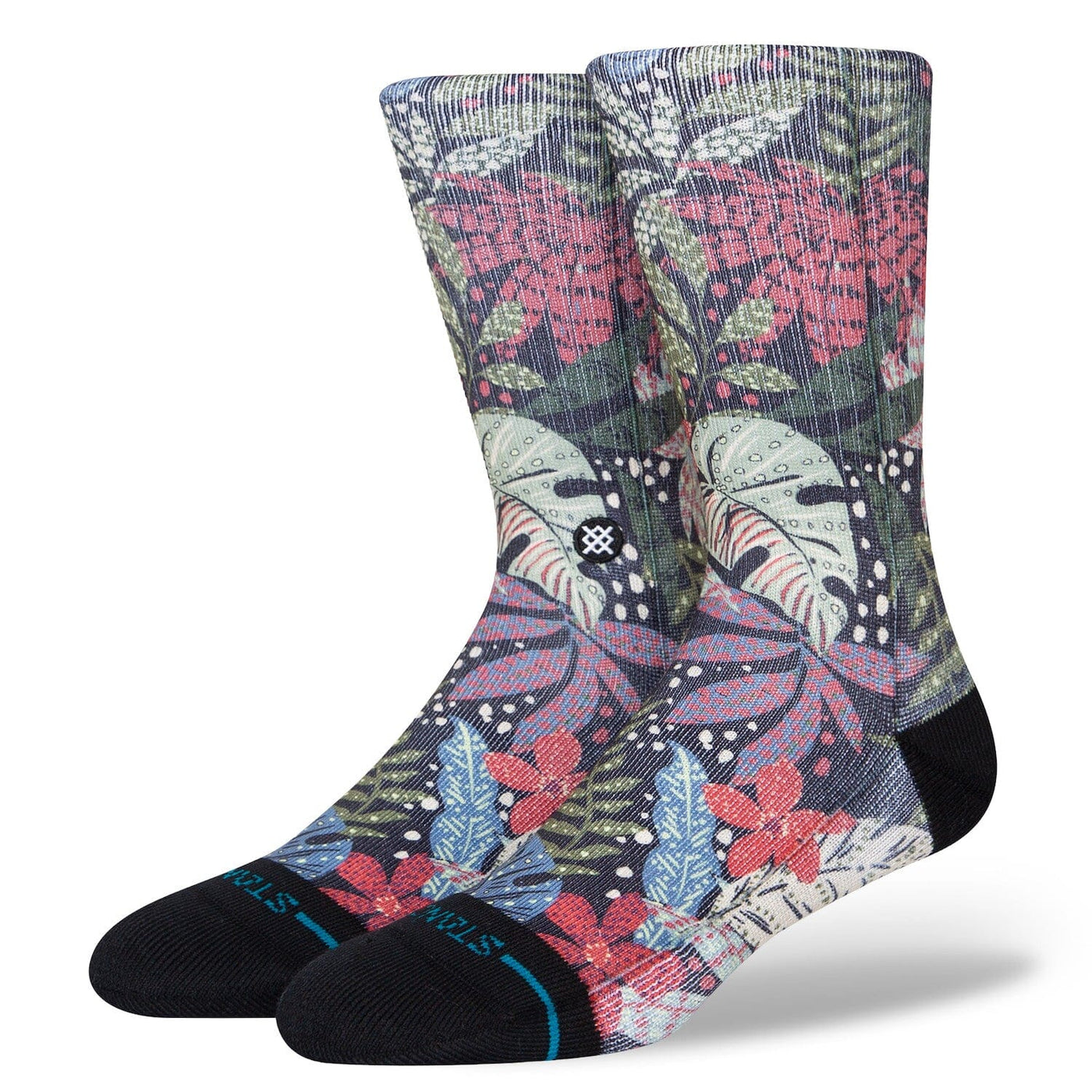 Seacret Garden Crew Socks | Women's - Knock Your Socks Off