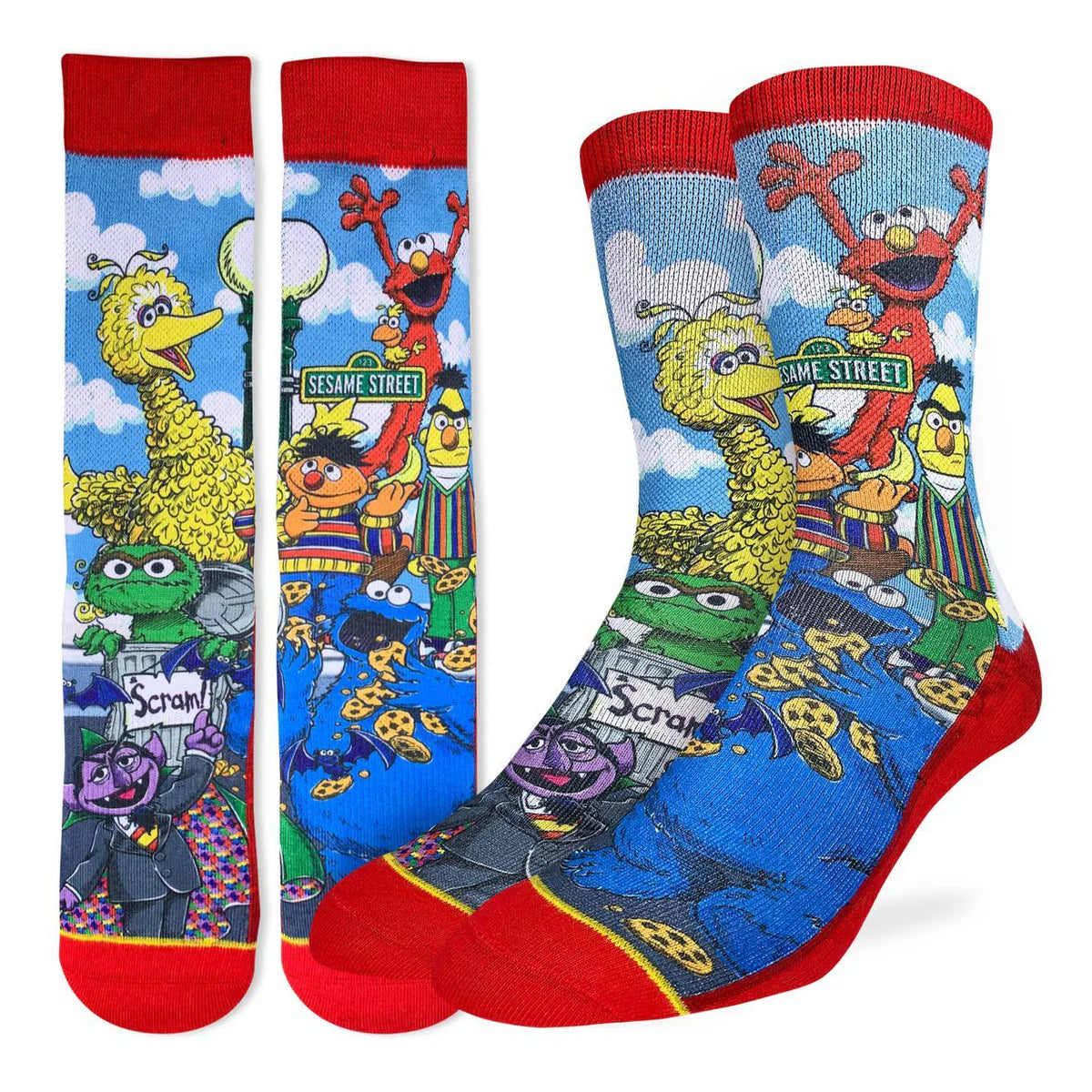 Sesame Street Family Crew Socks | Men's - Knock Your Socks Off