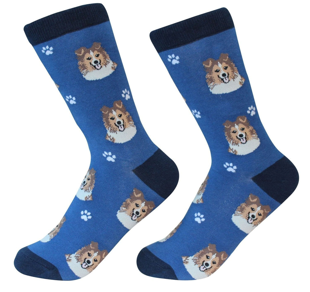 Sheltie Crew Socks | Unisex - Knock Your Socks Off