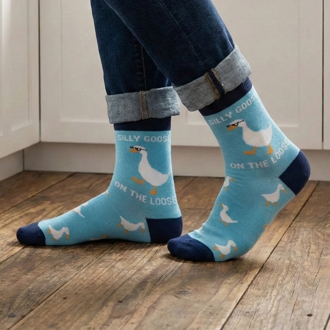 Silly Goose Crew Socks | Men&