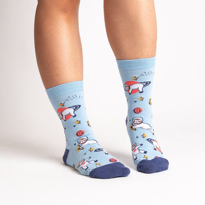 Slow Gravity Crew Socks | Women's - Knock Your Socks Off