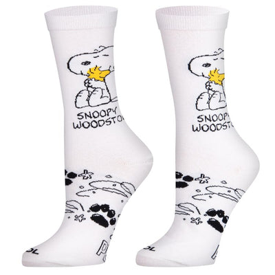 Snoopy and Woodstock Crew Socks | Women's - Knock Your Socks Off