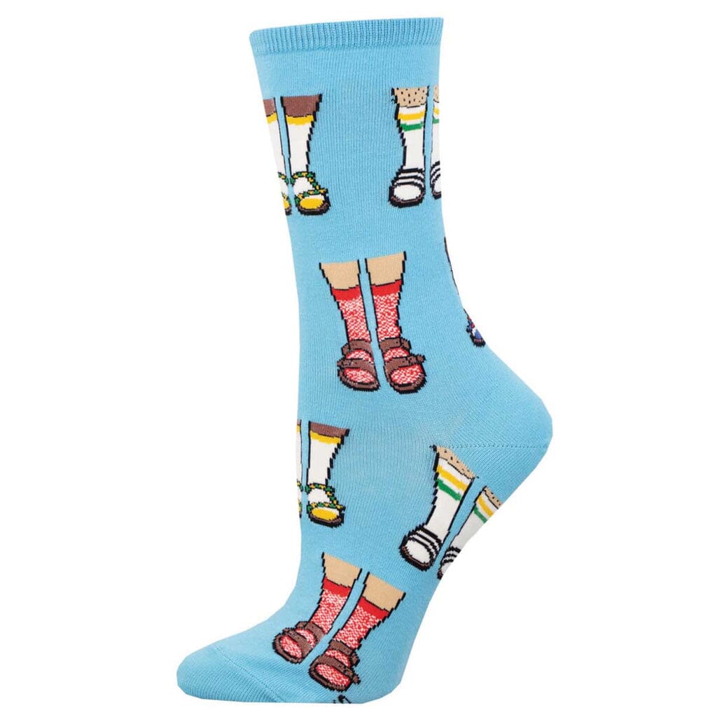 Socks and Sandals Crew Socks | Women's - Knock Your Socks Off