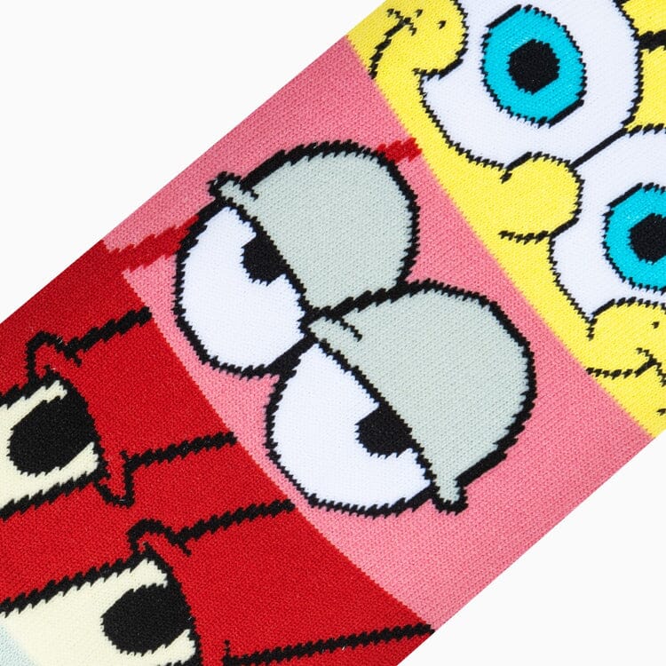 Spongebob Mash Up Crew Socks | Men's - Knock Your Socks Off