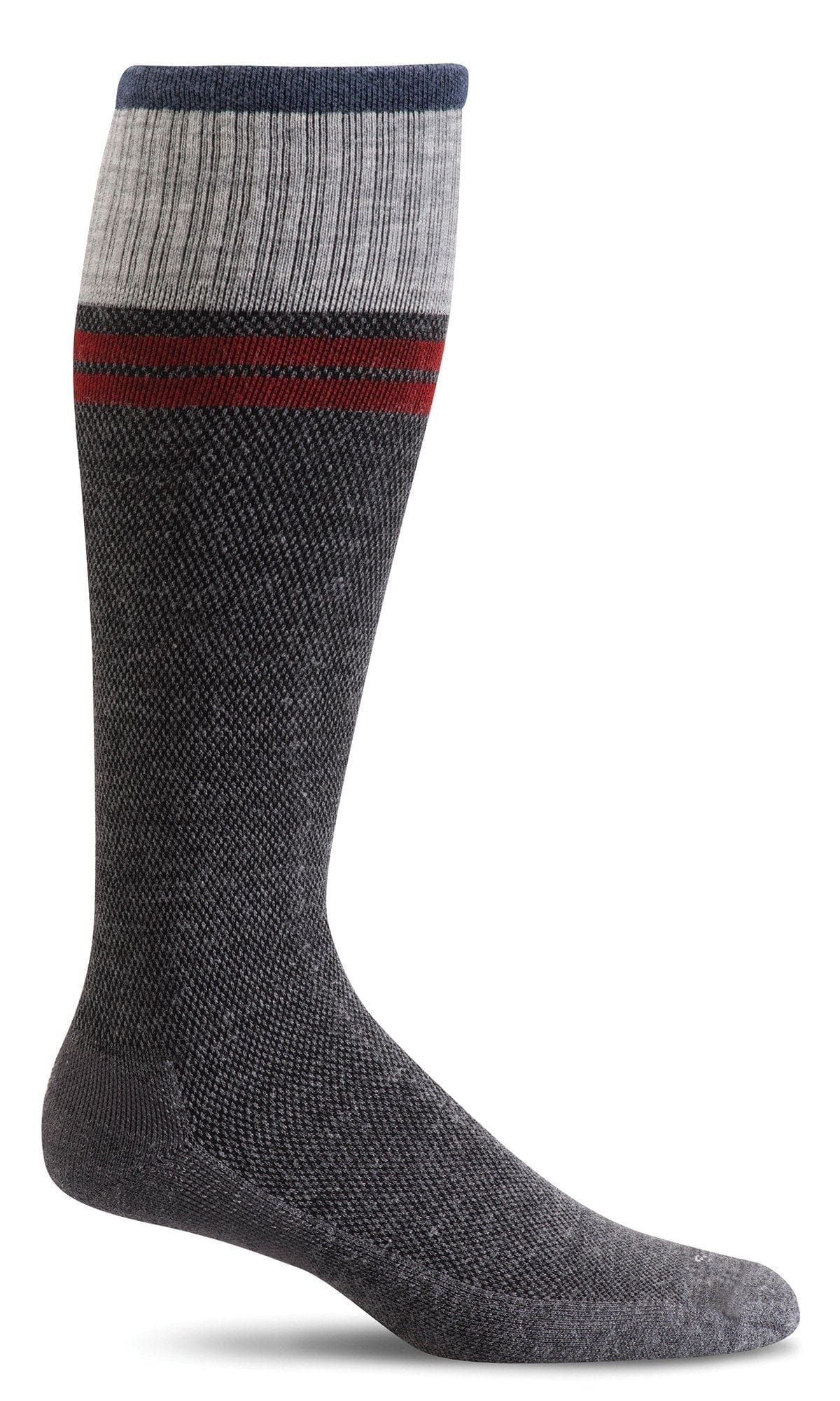 Sportster Charcoal (Moderate Graduated Compression) | Men's - Knock Your Socks Off