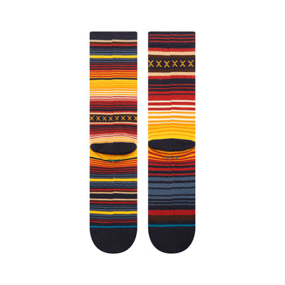 Curren Zion National Parks Navy Crew Socks - Men's