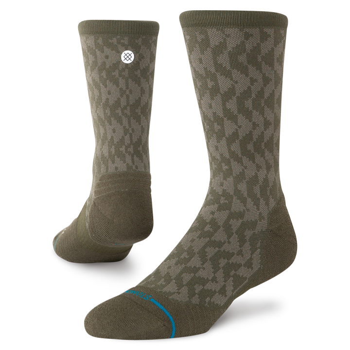 Digzig Olive Light Crew Socks - Men's