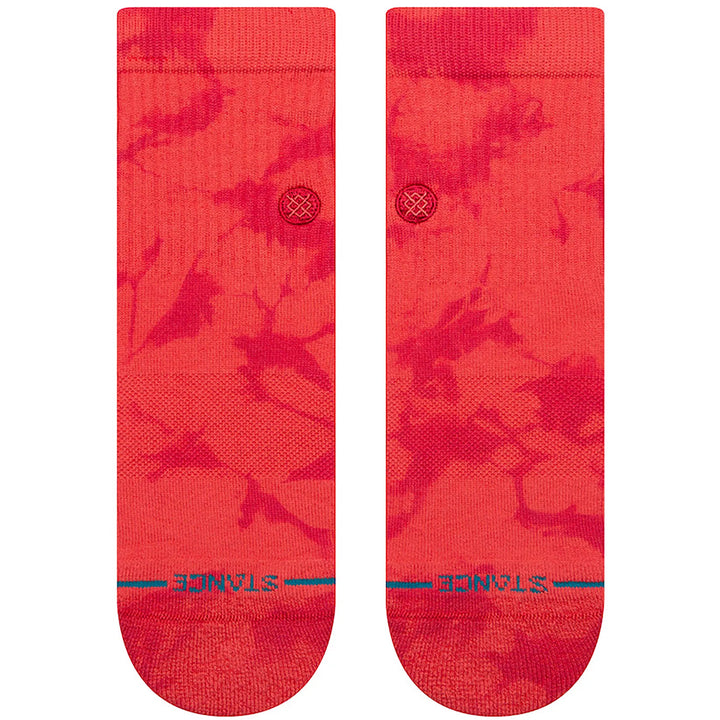 Dye Namic Red Quarter Ankle Socks | Women&