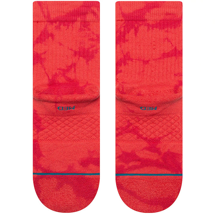 Dye Namic Red Quarter Ankle Socks | Women&