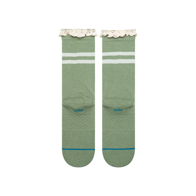 Have a Good Day Green Crew Socks - Women's