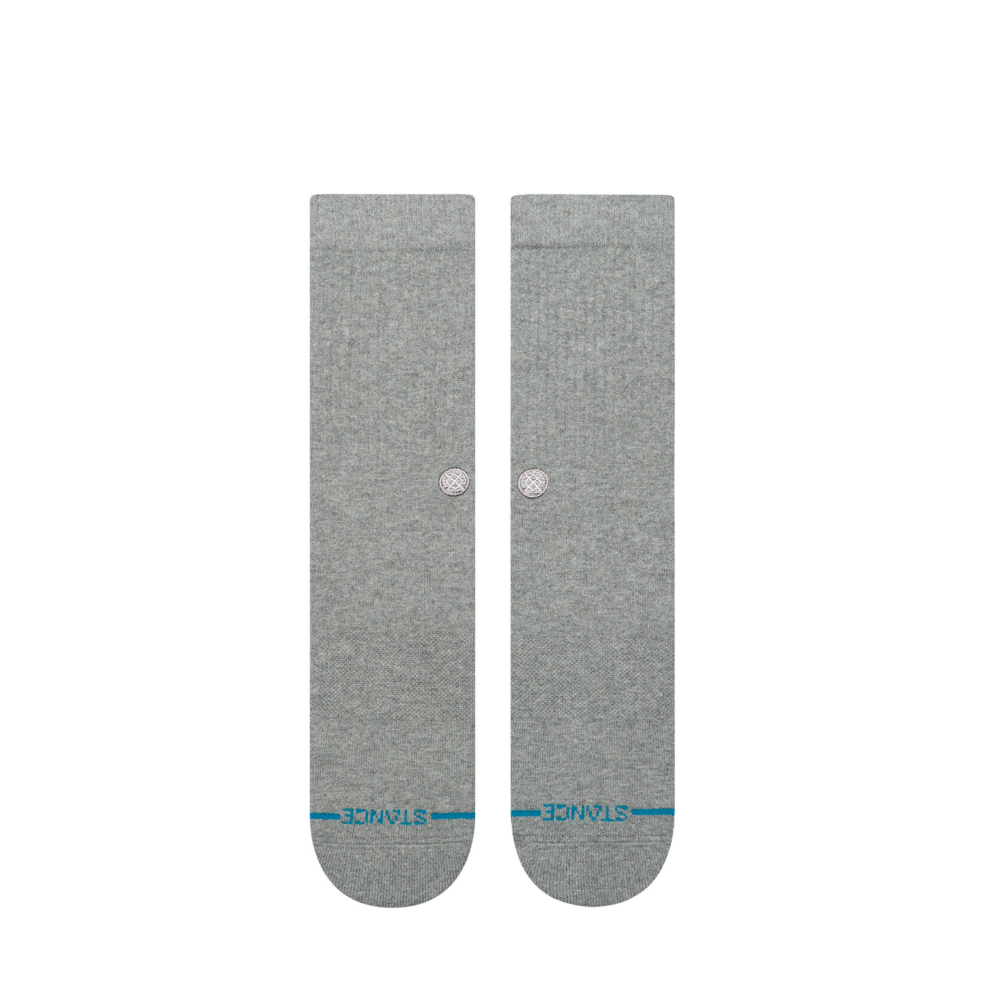 Icon Grey Heather Crew Socks