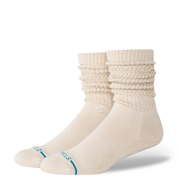 Icon Oatmeal Slouch Crew Socks - Women's