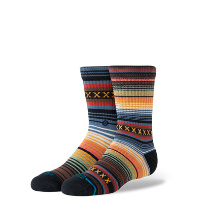 Curren Black Crew Socks - Kid's