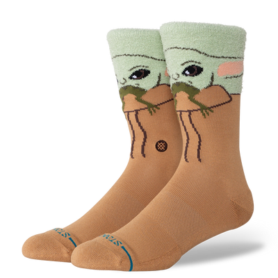 Star Wars Grogu Hungry Green Crew Socks | Men's