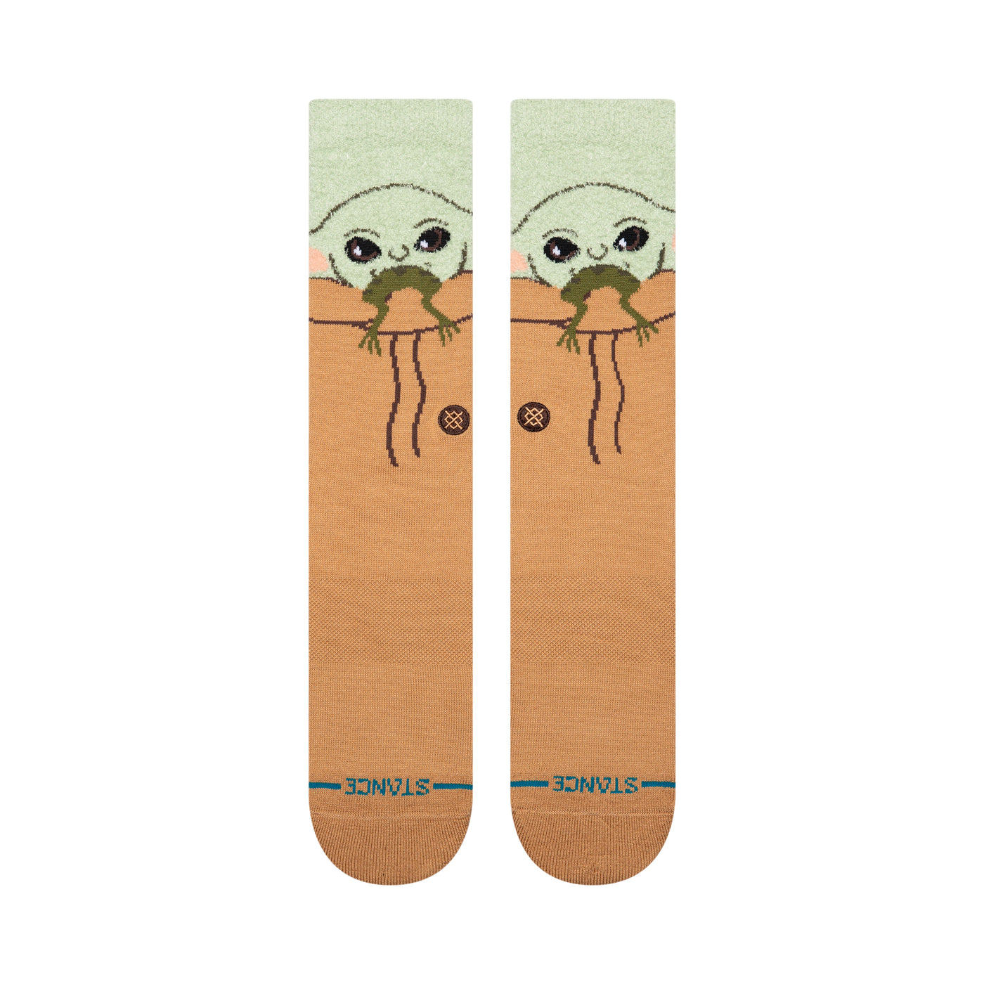 Star Wars Grogu Hungry Green Crew Socks | Men's