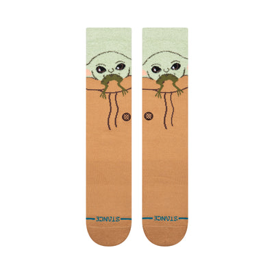 Star Wars Grogu Hungry Green Crew Socks | Men's