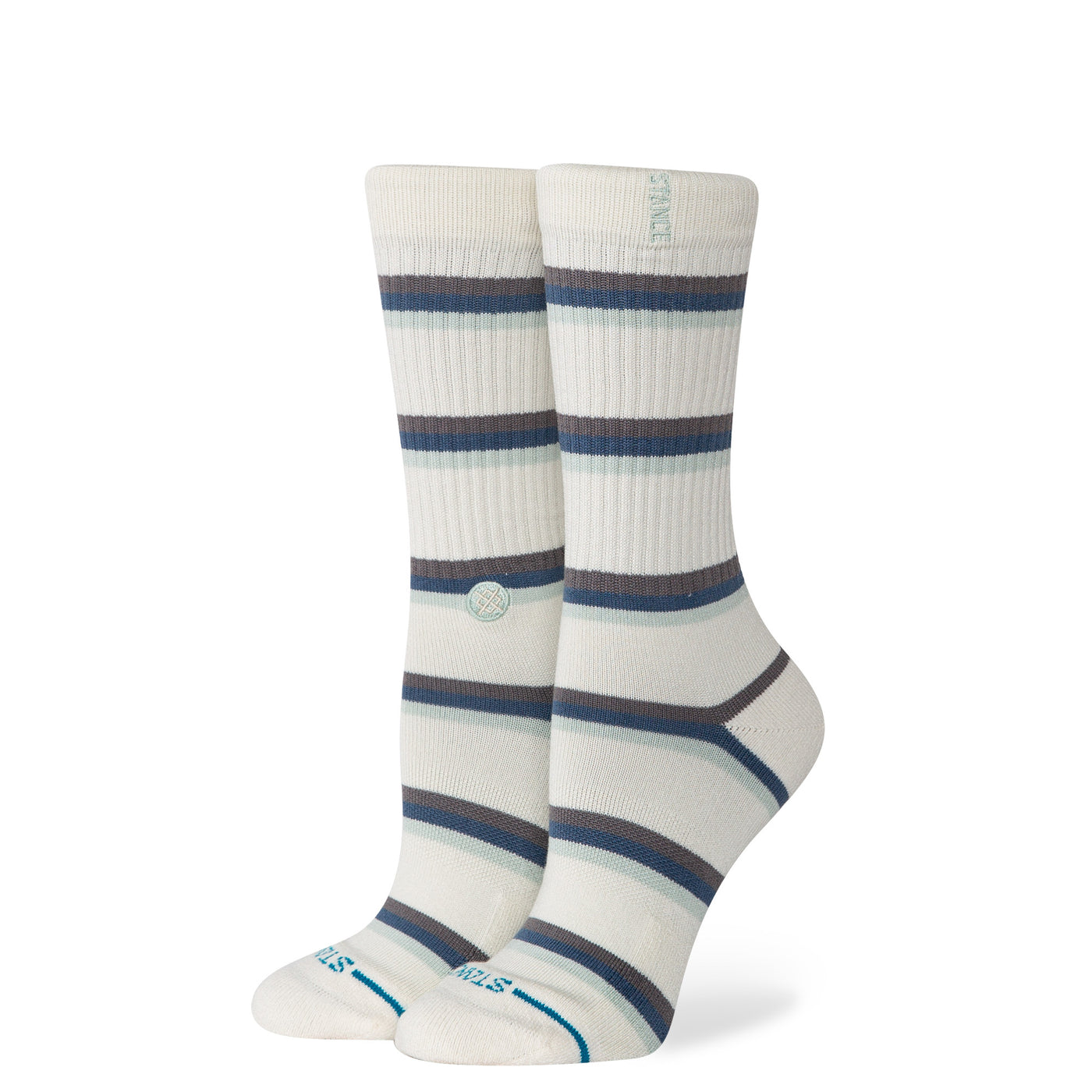 Strata Ivory Crew Socks 