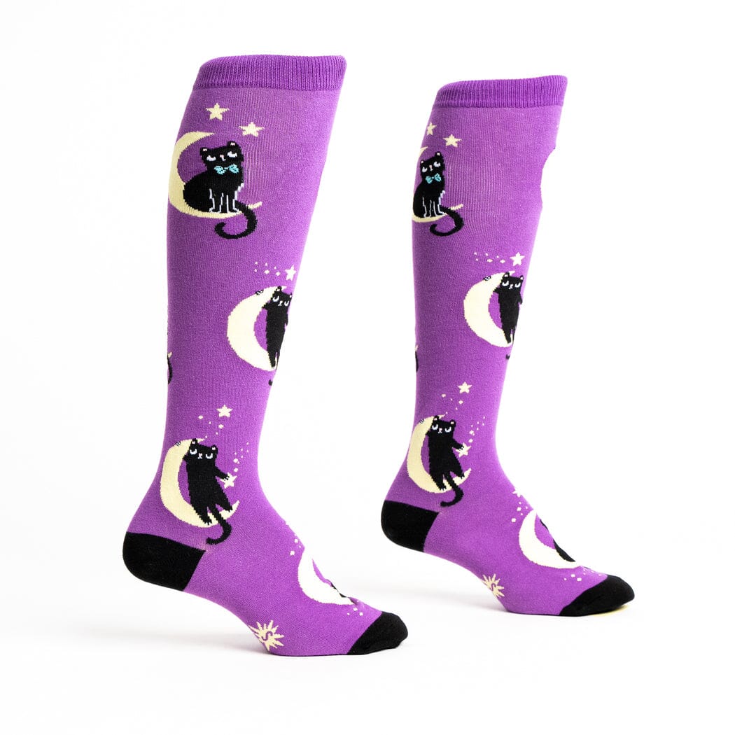 To the Moon and Back Knee High Socks | Women's - Knock Your Socks Off