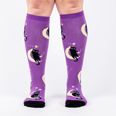 To the Moon and Back Knee High Socks | Women's - Knock Your Socks Off