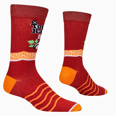 Top Ramen Beef Crew Socks | Men's - Knock Your Socks Off