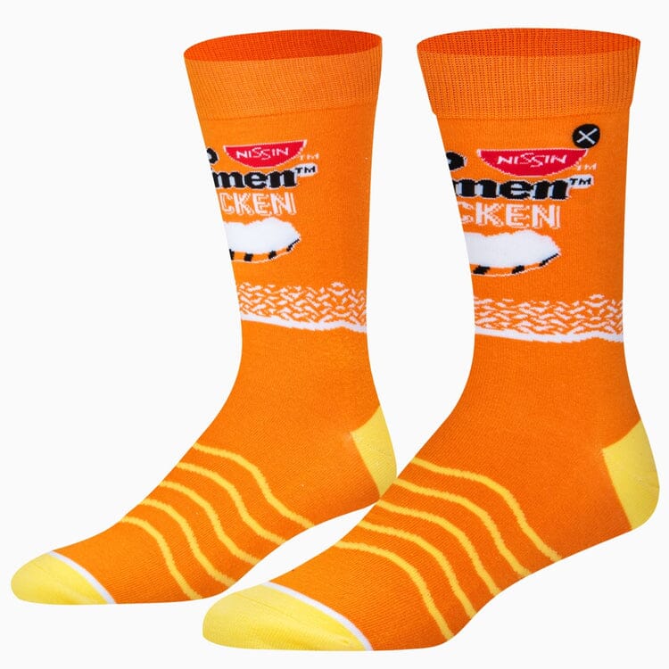 Top Ramen Chicken Crew Socks | Men's - Knock Your Socks Off