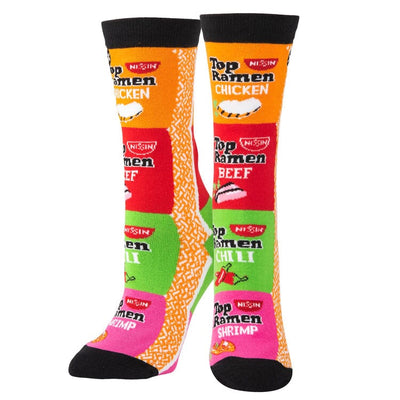 Top Ramen Stacks Crew Socks | Women's - Knock Your Socks Off
