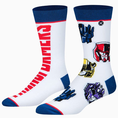 Transformers Split Crew Socks | Men's - Knock Your Socks Off