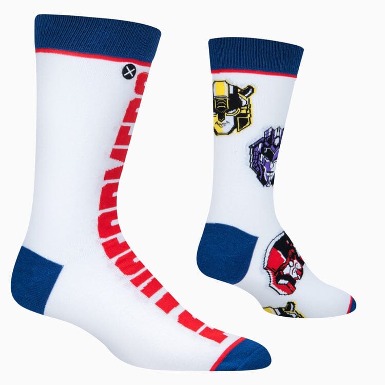 Transformers Split Crew Socks | Men's - Knock Your Socks Off