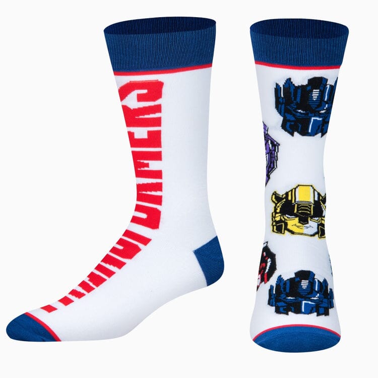 Transformers Split Crew Socks | Men's - Knock Your Socks Off