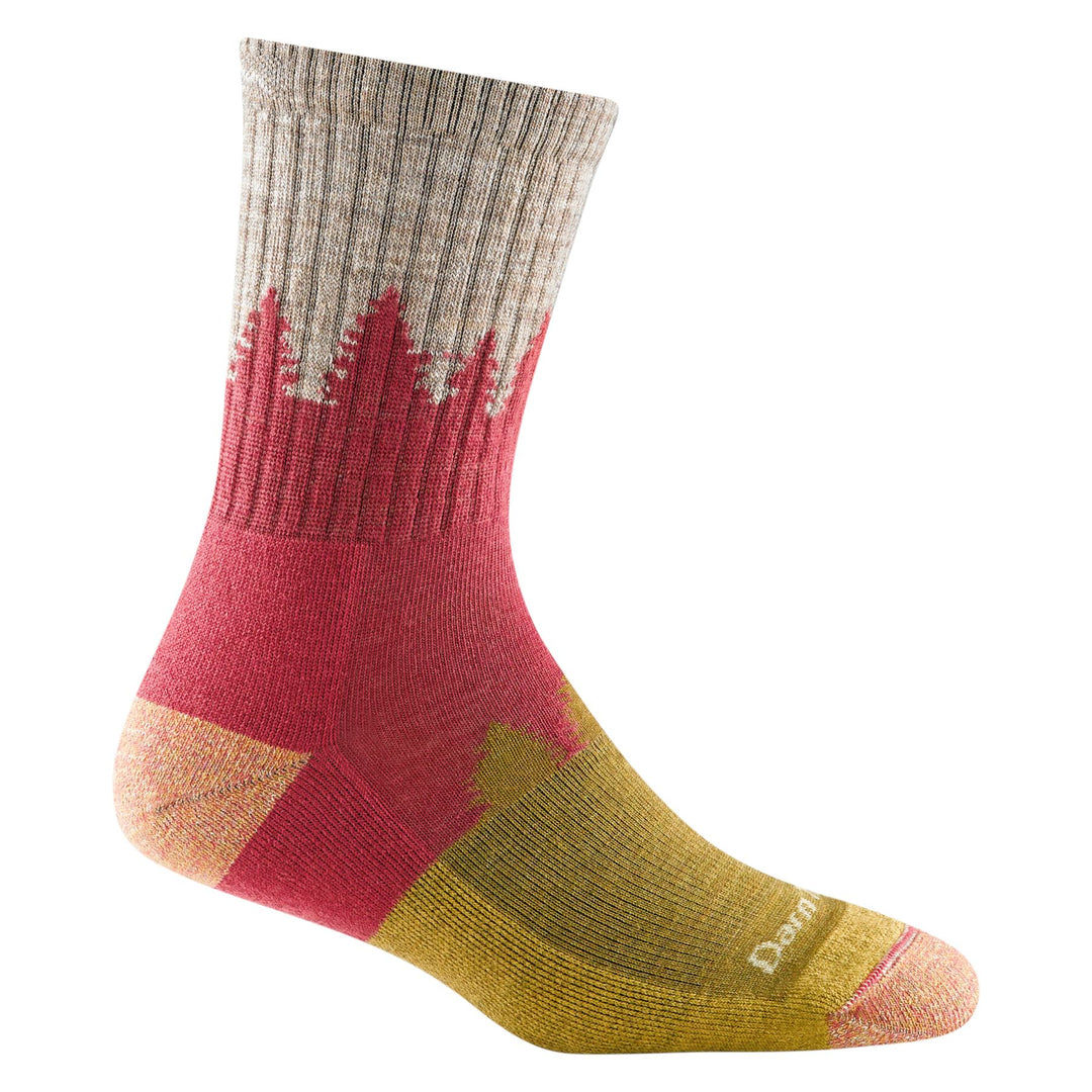 Treeline Micro Crew Midweight With Cushion Cranberry | Women&