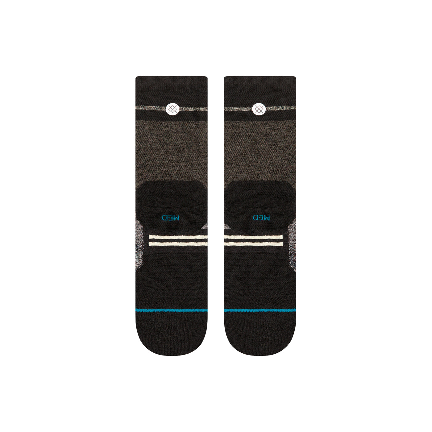Mid Wool Trenton Black Crew Socks | Men's