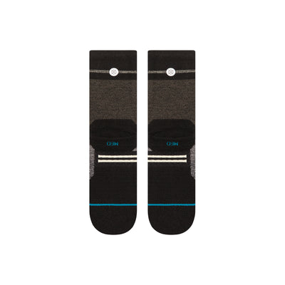 Mid Wool Trenton Black Crew Socks | Men's