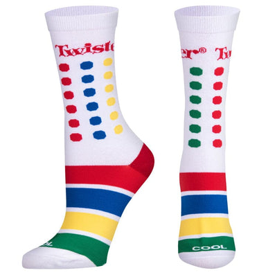 Twister Colors Crew Socks | Women's - Knock Your Socks Off